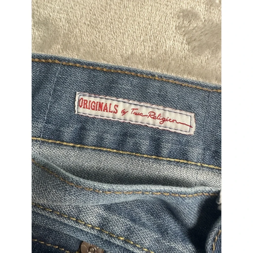 True Religion Ricky Jeans Mens 40 Straight Leg Made USA Originals Classic Denim